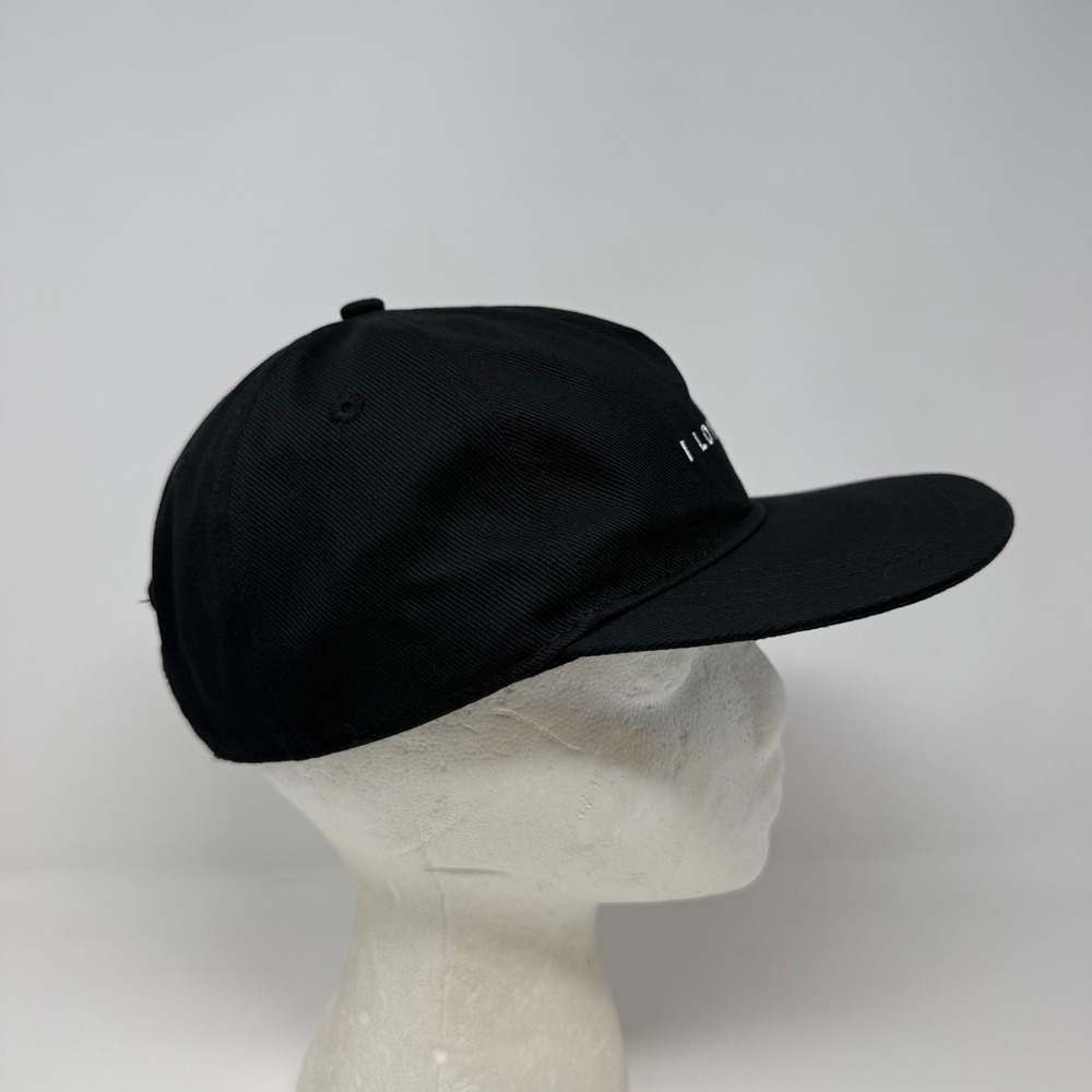 I Love Ugly Unstructured 5 Panel Hat Black Embroidered Logo Snapback Cap NEW - Picture 3 of 10